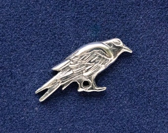 925 Sterling Silver Raven Component