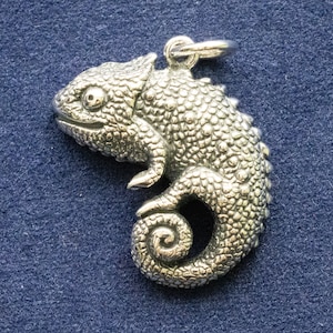 925 Sterling Silber Chamäleon Anhänger