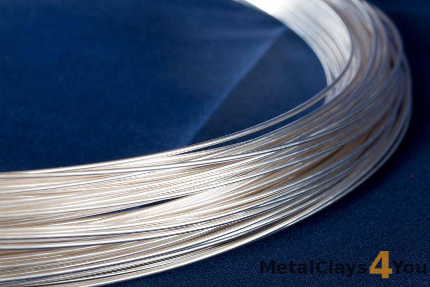 Sterling Silver Wire, S999 Silver Flat Wire for Jewelry Making Supplies,  Silver Soft Wire, Beading Wire 1mm 26 Ga 