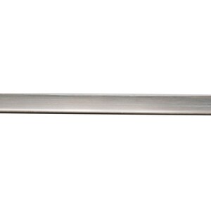 May include: A silver metal bar with a brushed finish.