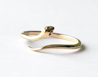 Bronze  Snake Adjustable Ring