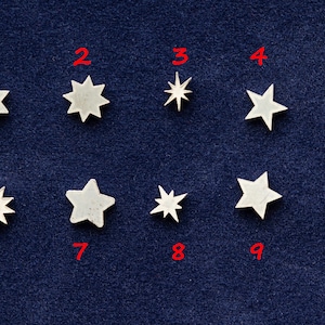 925 Sterling Silver Stars Solderable Accent Size 5mm (set of 10pc)