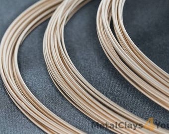 Yellow Gold-Filled Round Wire 14/20 (Soft)