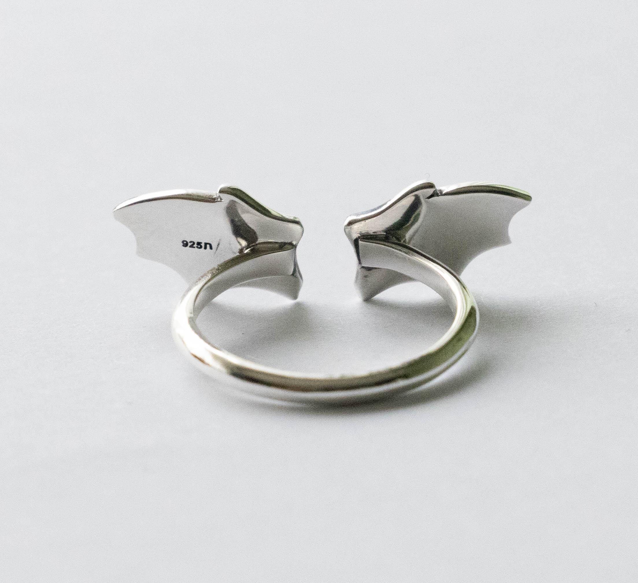 Bague Dragon En Argent Sterling 925 - Créative, Fantaisie, Ailes Détaillées