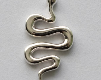 925 Sterling Silver Small Snake Component