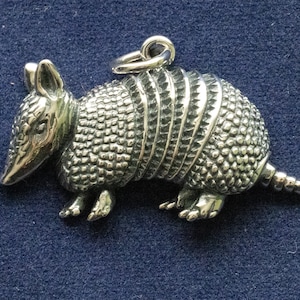 925 Sterling Silver Armadillo Charm