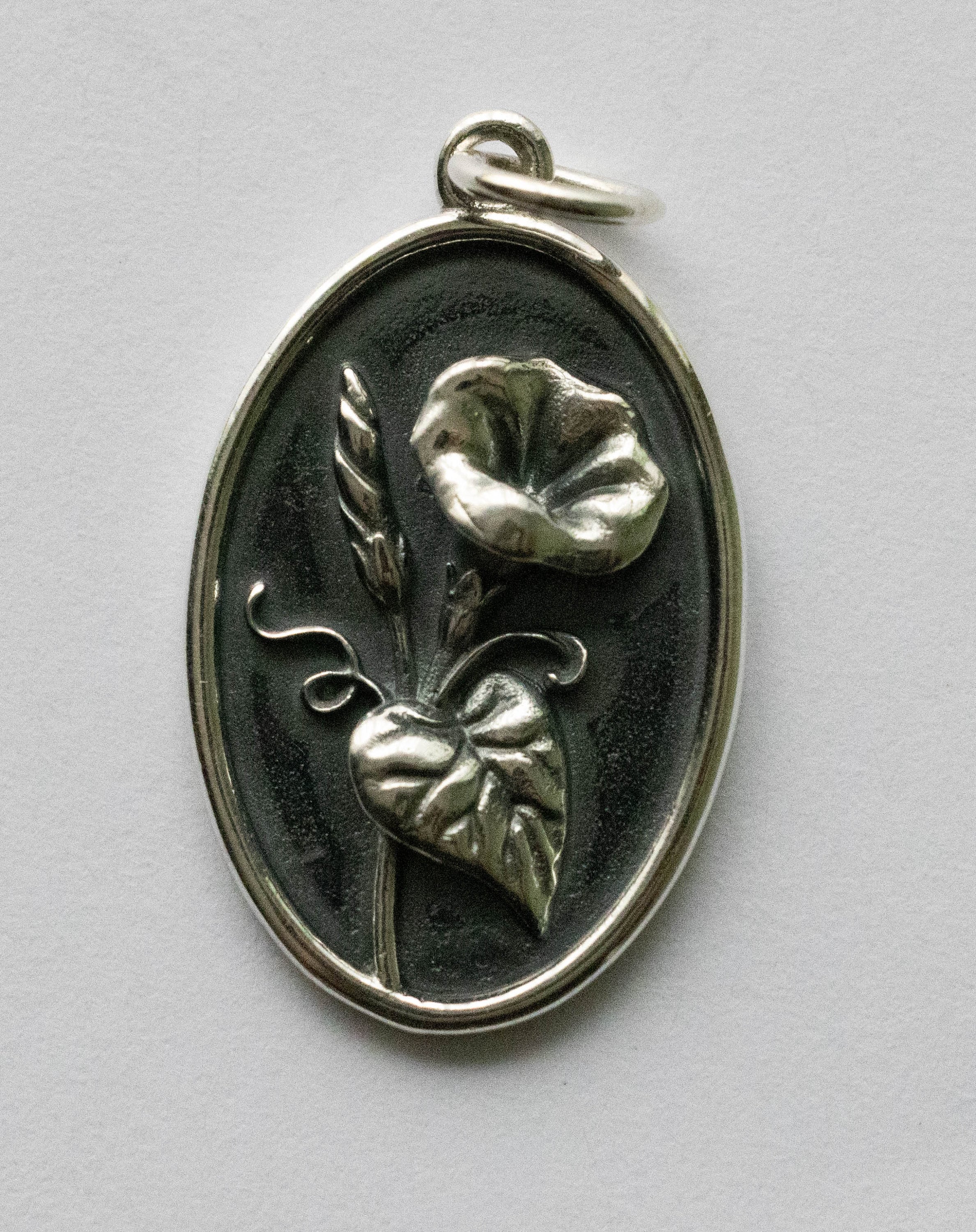 925 Sterling Silver Morning Glory Charm - September Birthflower