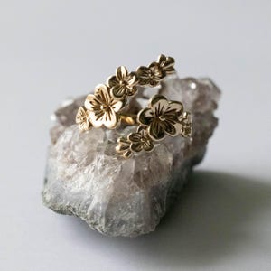 •CHERRY BLOSSOM• adjustable bronze ring main image 0