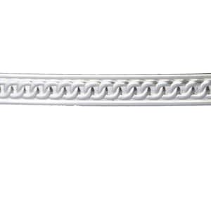925 Sterling Silber Muster Flachdraht 7.80 x 1.27 mm