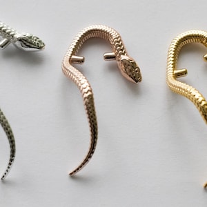 925 Sterling Silver Snake Stone Setting Component