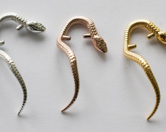 925 Sterling Silver Snake Stone Setting Component