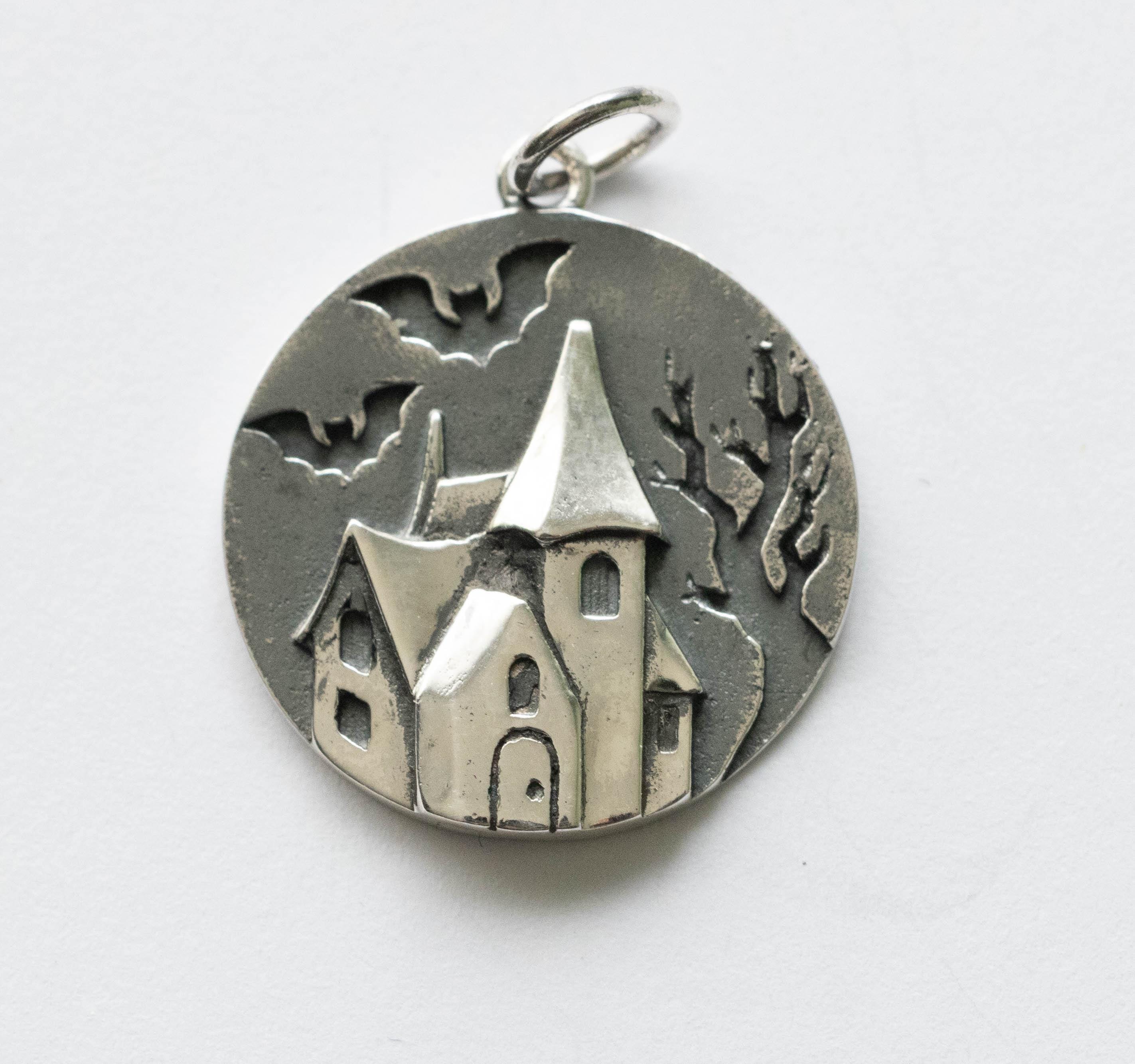 Pendentif Maison Hantée Argent 925