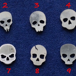 925 Sterling Silver Skulls Accent (set of 10pc)