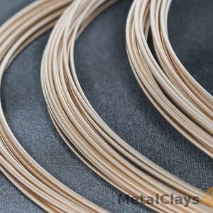 Yellow Gold-Filled Round Wire 14/20 (Half Hard)