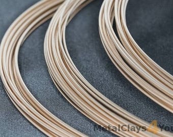 Yellow Gold-Filled Round Wire 14/20 (Half Hard)