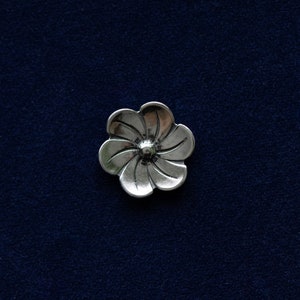 925 Sterling Silver Flower Component