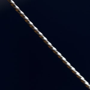 925 Srebrny drut skręcany kwadratowy (półtwardy) 0,8 mm