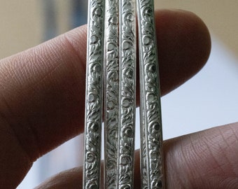 925 Sterling Silver Pattern 1/2 Round Wire (3.55 x 1.52mm)