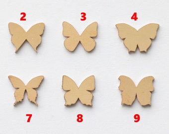 14/20 Yellow Gold-Filled Single-Clad Small Butterflies Solderable Accent Size 5mm (set of 10pc)