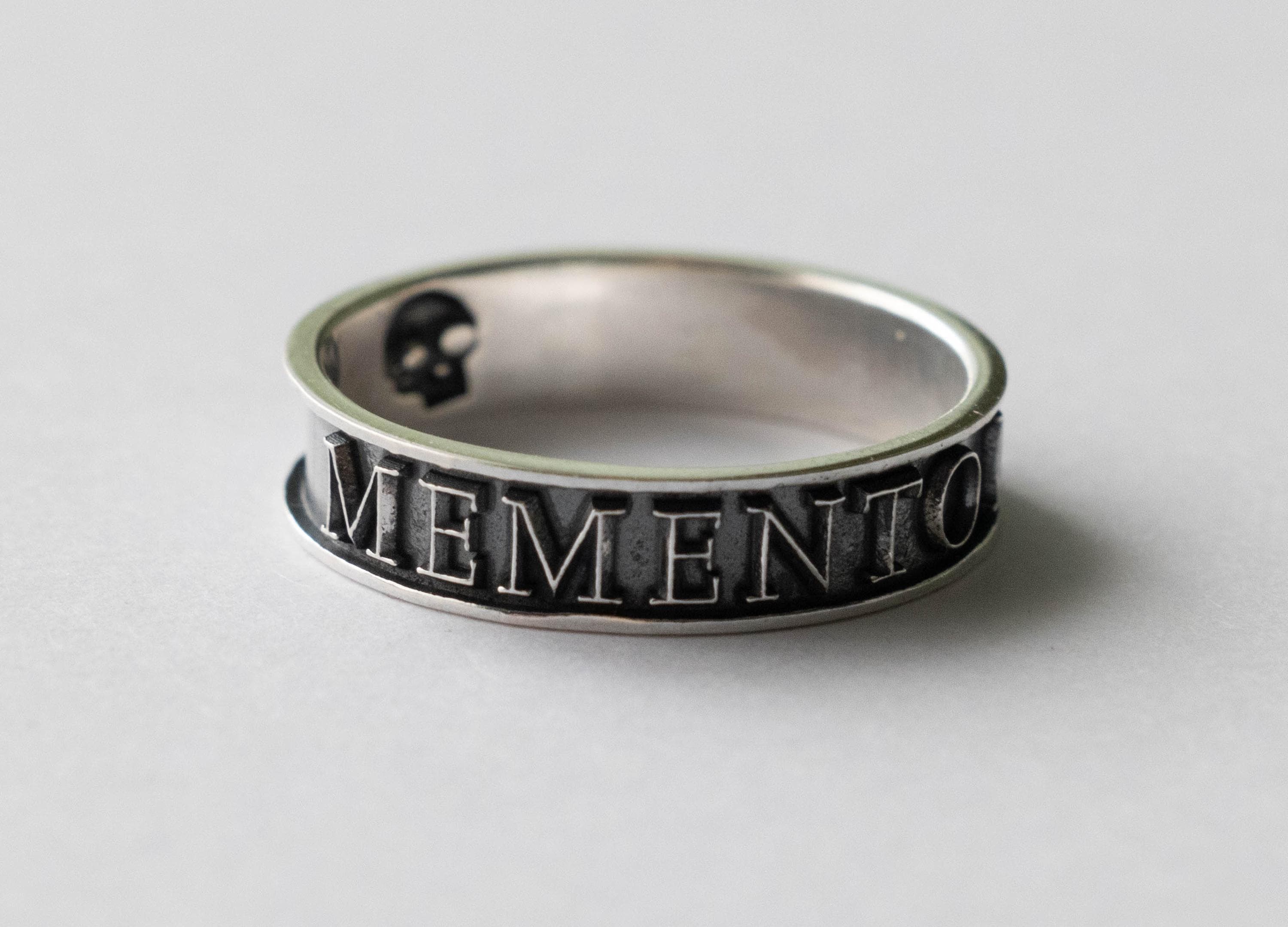 Memento Mori Ring Sterling Silver - Etsy