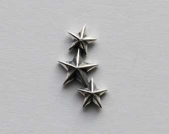 925 Sterling Silver Star Cluster Solderable Component