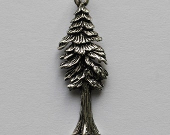 925 Sterling Silver Pine Tree Component