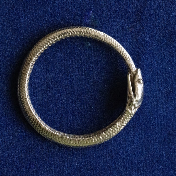 Bronze Ouroboros Snake Ring Component