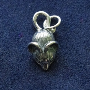 925 Sterling Silver Mouse Charm