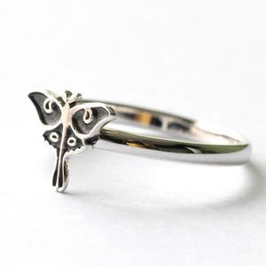 925 Sterling Silver Mini Luna Moth Ring
