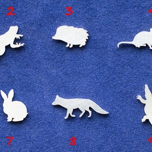 925 Sterling Silver Small Animals Solderable Accent (set of 10pc)