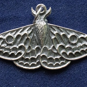 925 Sterling Silver Moth Component