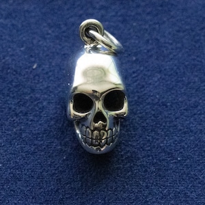 925 Sterling Silver Skull (Small) Charm