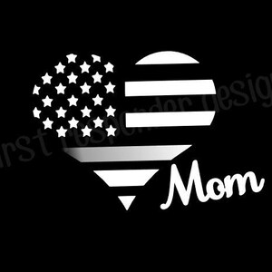Thin Silver Line Mom Decal, Deputy Mom, Officer Mom, LEO Mom, Corrections Mom, Law Enforcement, Police Mom, Mom Gift, Officer Gift, Trooper