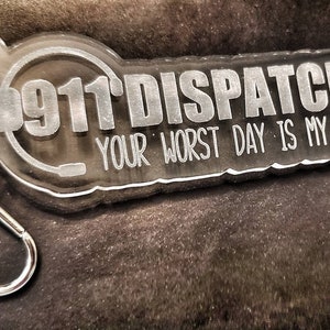 911 Dispatcher keychain, thin gold line keychain, dispatcher keychain, dispatcher gifts, thin gold line, 911 dispatcher gifts, dispatch week