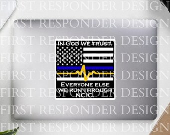 Decalque de despachante, decalque de linha fina de ouro, decalque de despacho 911, bandeira de linha fina de ouro, presente de linha fina de ouro, linha fina azul, despachante de polícia