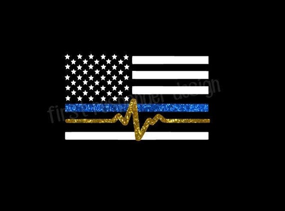 Dispatcher decal Thin gold line decal 911 dispatch decal | Etsy