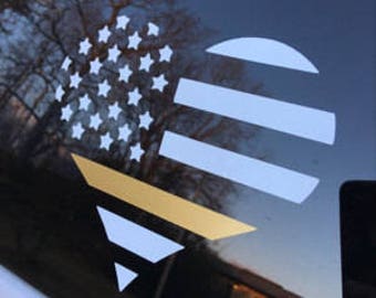 911 Dispatcher decal, Thin gold line decal, 911 dispatch decal, thin gold line flag, thin gold line gift, dispatcher gift, 911 dispatch, 911