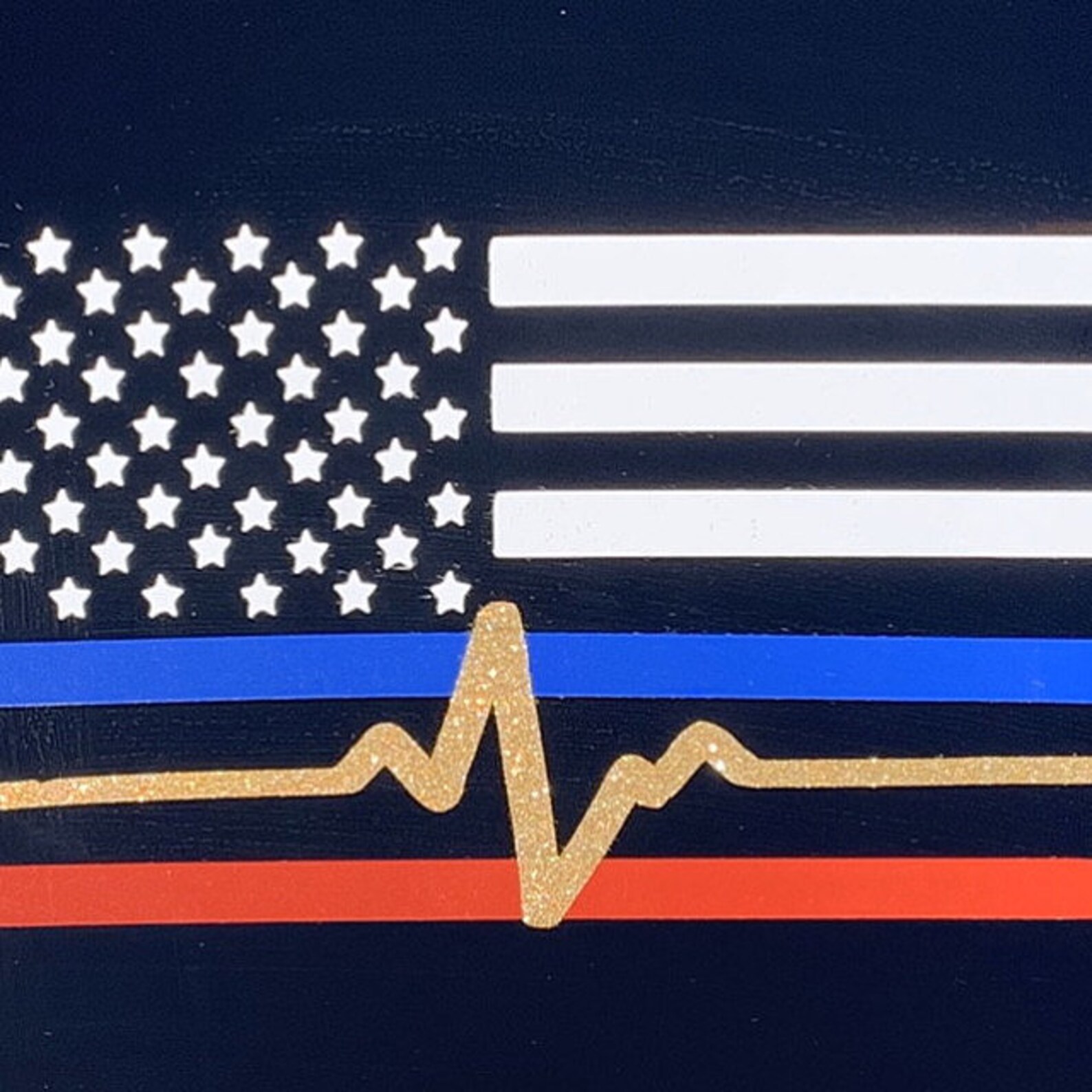 Dispatcher Decal Thin Gold Line Decal 911 Dispatch Decal | Etsy