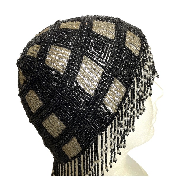 black flapper headpiece