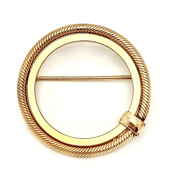 Vintage Winard 120 12K GF Brooch Pin Circle Infinity