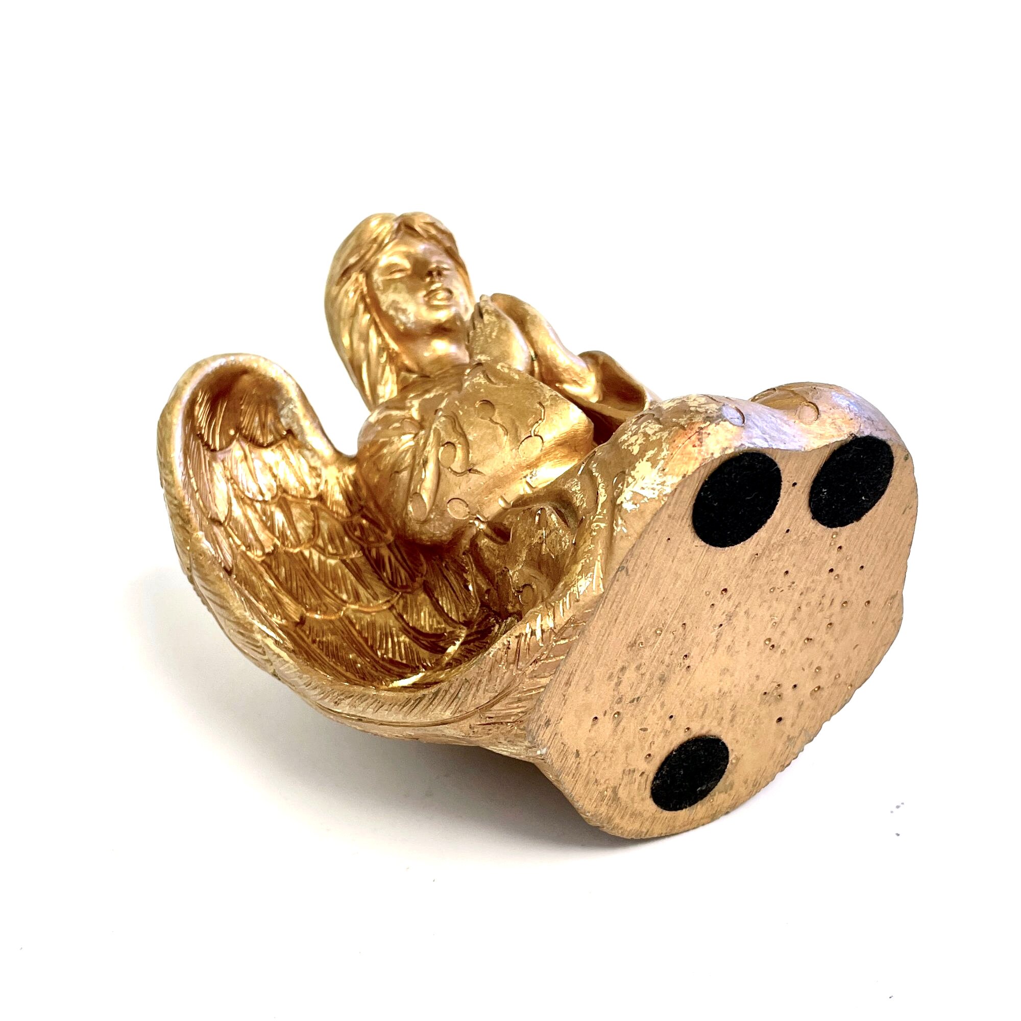 Praying Kneeling Angel Candle Holder Hollywood Regency Gold Etsy