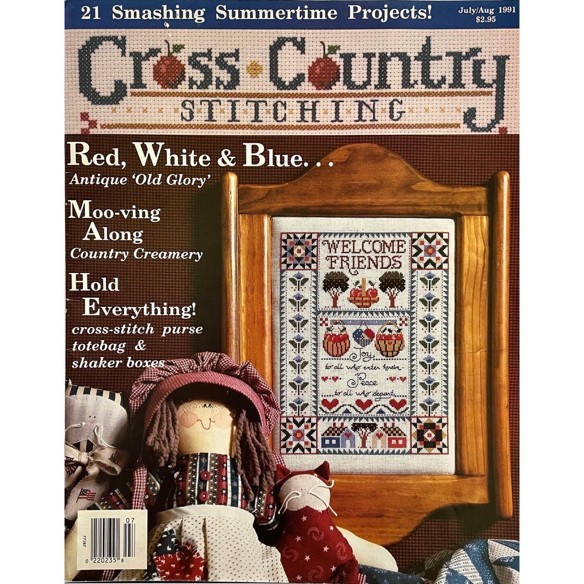Cross Country Stitching Magazine July/Aug 1991 Vol 3 No 3 Etsy