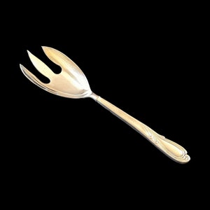 International Silver Vintage Silver-Plated Lg Salad Serving Fork Replacement