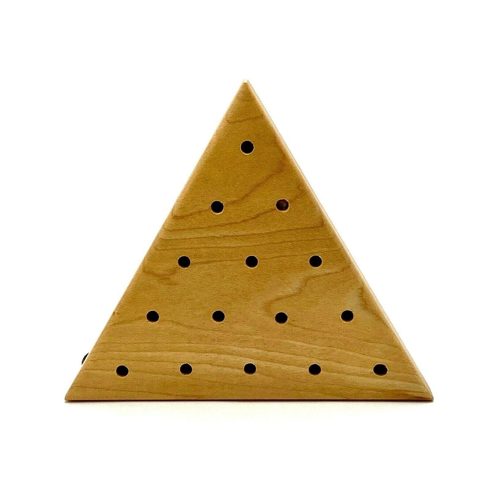 Vintage Wood Peg Puzzle Game Handcrafted 5 Triangle Golf Pegs Etsy