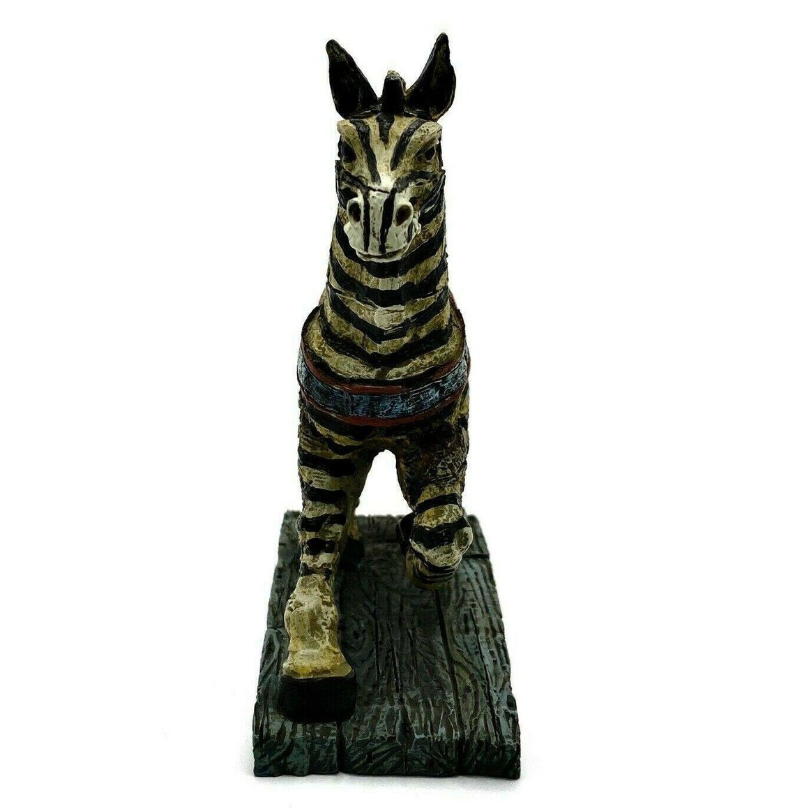 Vintage Painted Zebra Figurine on Base 5 Inch Tall Rustic Etsy