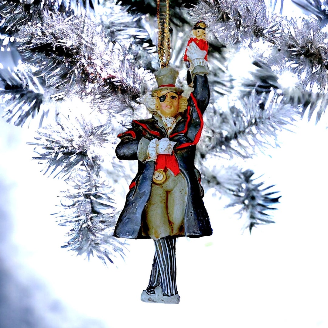 Vintage Uncle Drosselmeyer Christmas Ornament With Nutcracker Prince 5