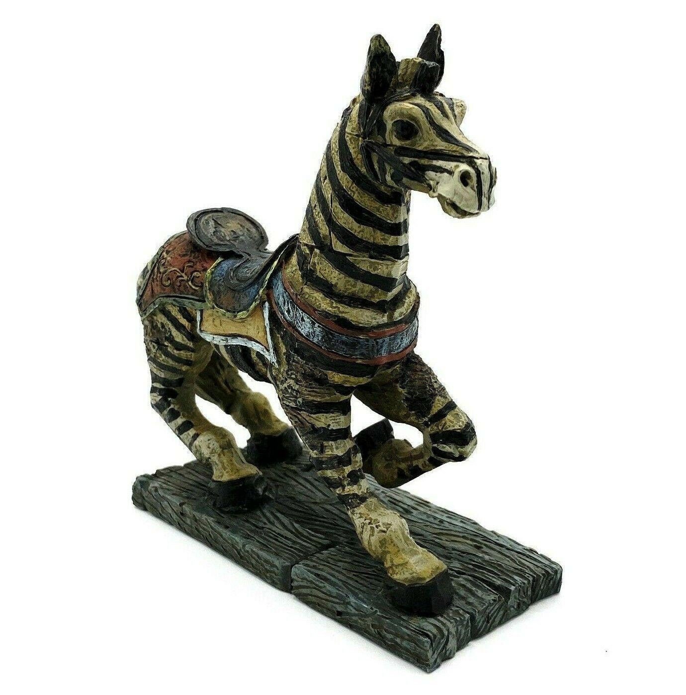 Vintage Painted Zebra Figurine on Base 5 Inch Tall Rustic Etsy