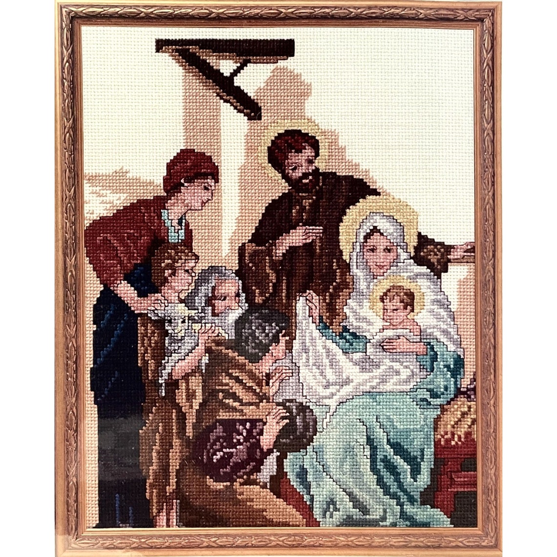 Vintage Christmas Traditions Nativity by Holiday Time Cross Etsy Vintage Christmas Traditions