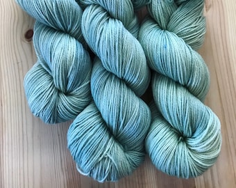 Hand dyed green tonal sock yarn - Sage