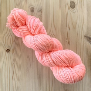 Sock Yarn - Nectarine  | Mernino Wool - Italian Nylon (Superwash) | Blush Yarn